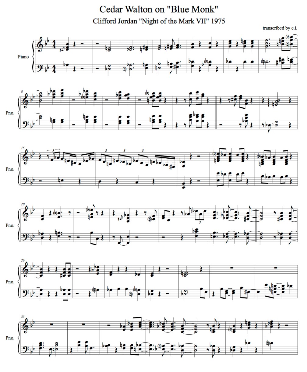 Blue Monk 1 Blue Monk 1