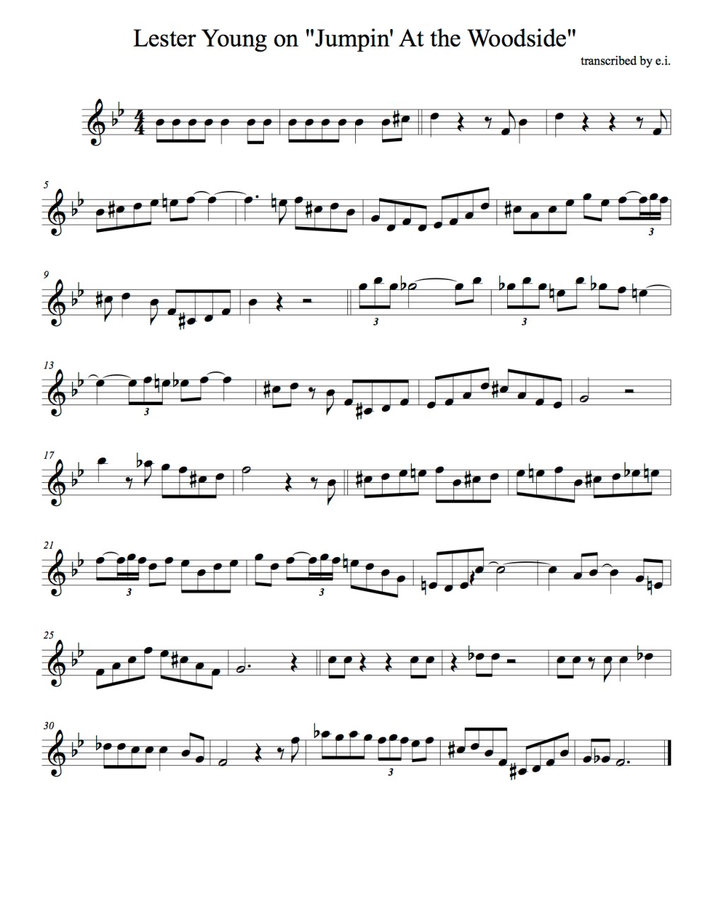 Jumpin' At the Woodside