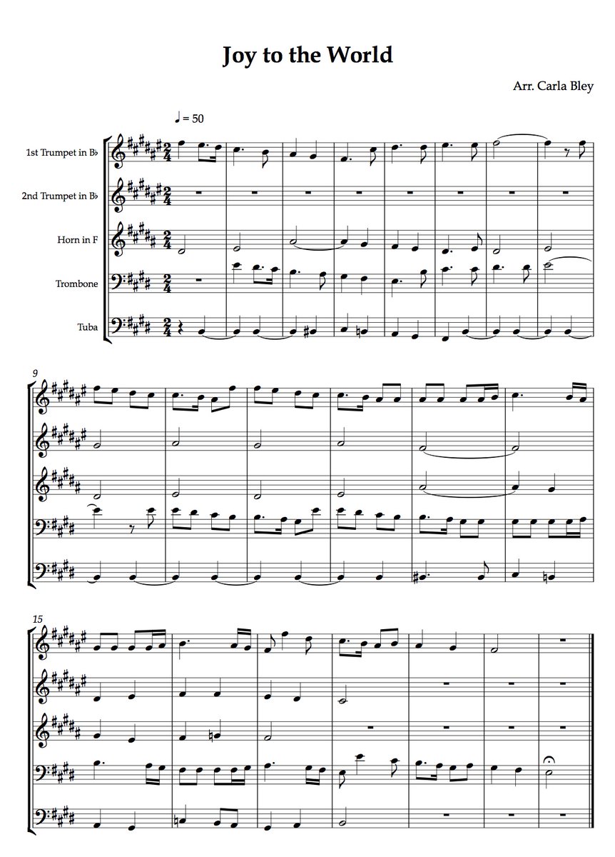 joy to the world Bley