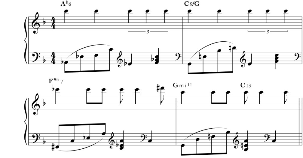 2) Come Rain or Come Shine (sheet music excerpt).jpg